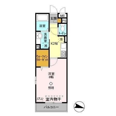 カーサ・セレーノの物件間取画像